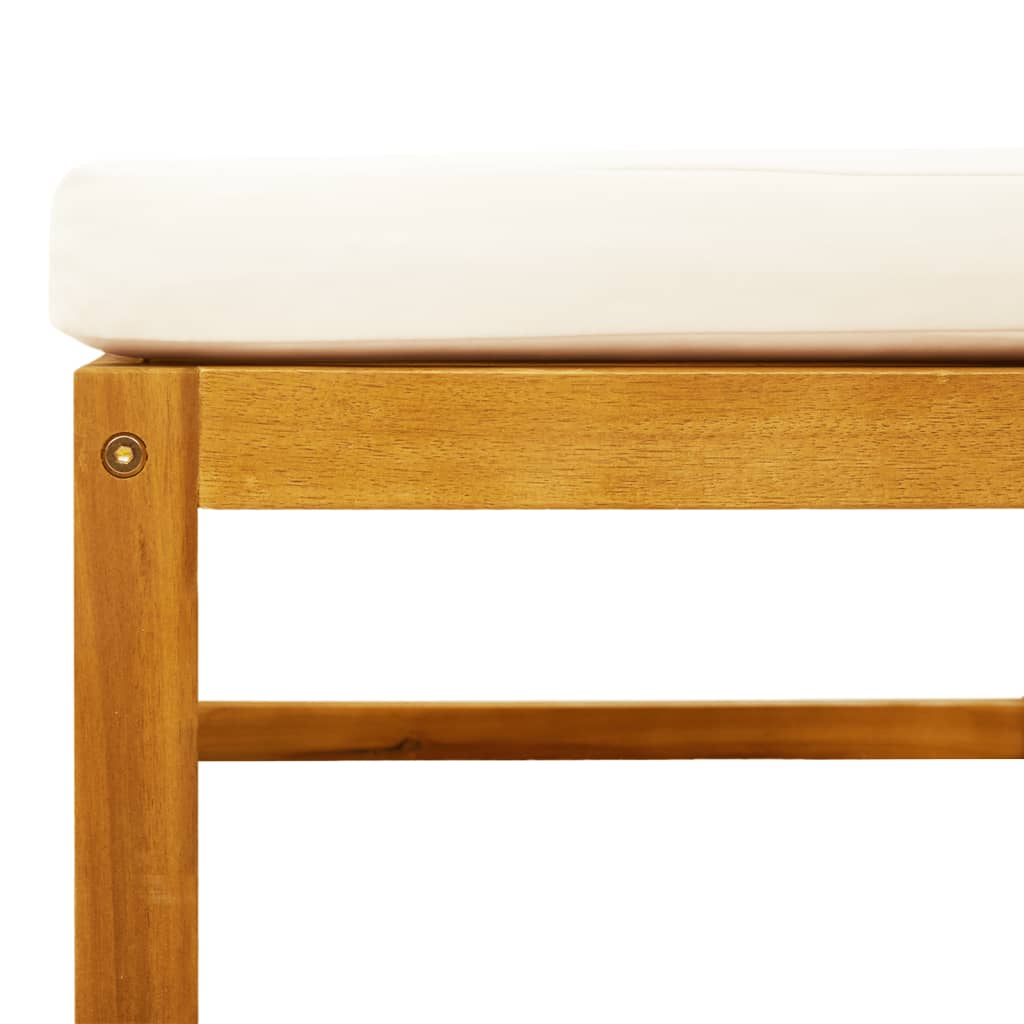 4 részes kerti kanapégarnitúra párnákkal, akácfa és rattan