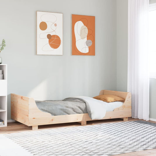 tömör fenyőfa ágy matrac nélkül 90 x 200 cm