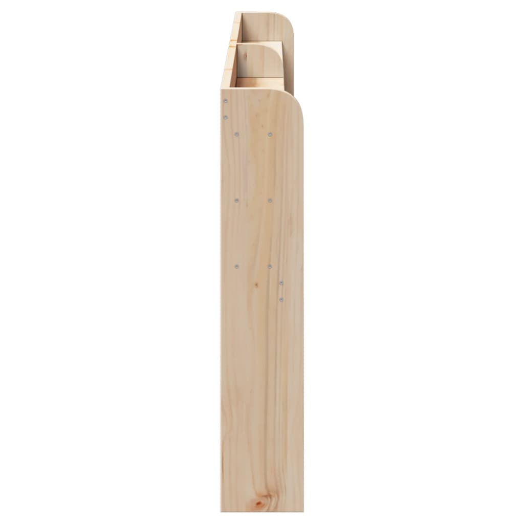 tömör fenyőfa fejtámla polcokkal 180 cm