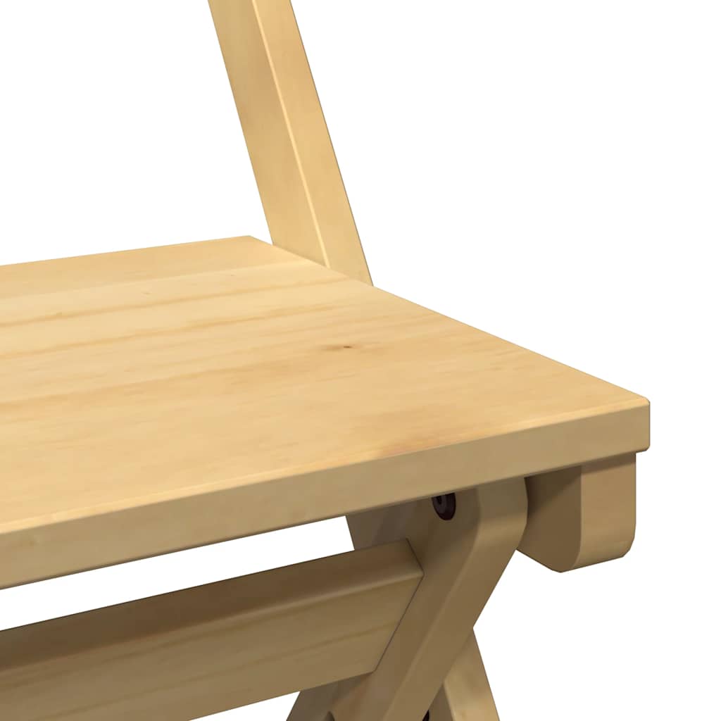 Corona 5 részes összecsukható viaszbarna fenyő étkezőgarnitúra