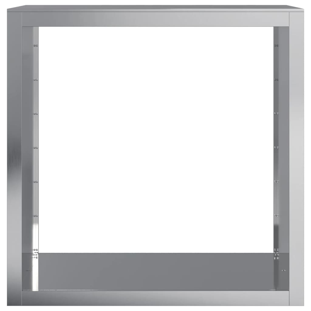 horganyzott acél tűzifatároló 100 x 40 x 100 cm