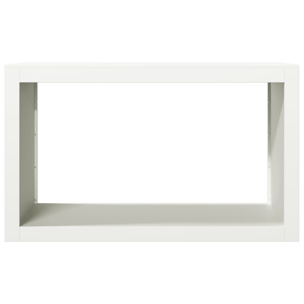 fehér acél tűzifatároló 100 x 40 x 60 cm