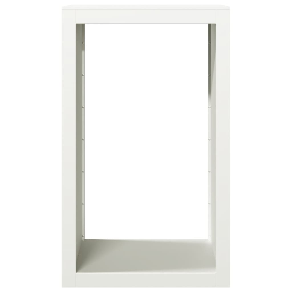 fehér acél tűzifatároló 60 x 40 x 100 cm