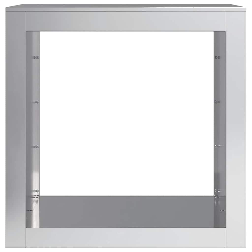 horganyzott acél tűzifatároló 60 x 40 x 60 cm