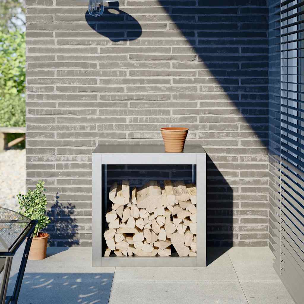 horganyzott acél tűzifatároló 60 x 40 x 60 cm