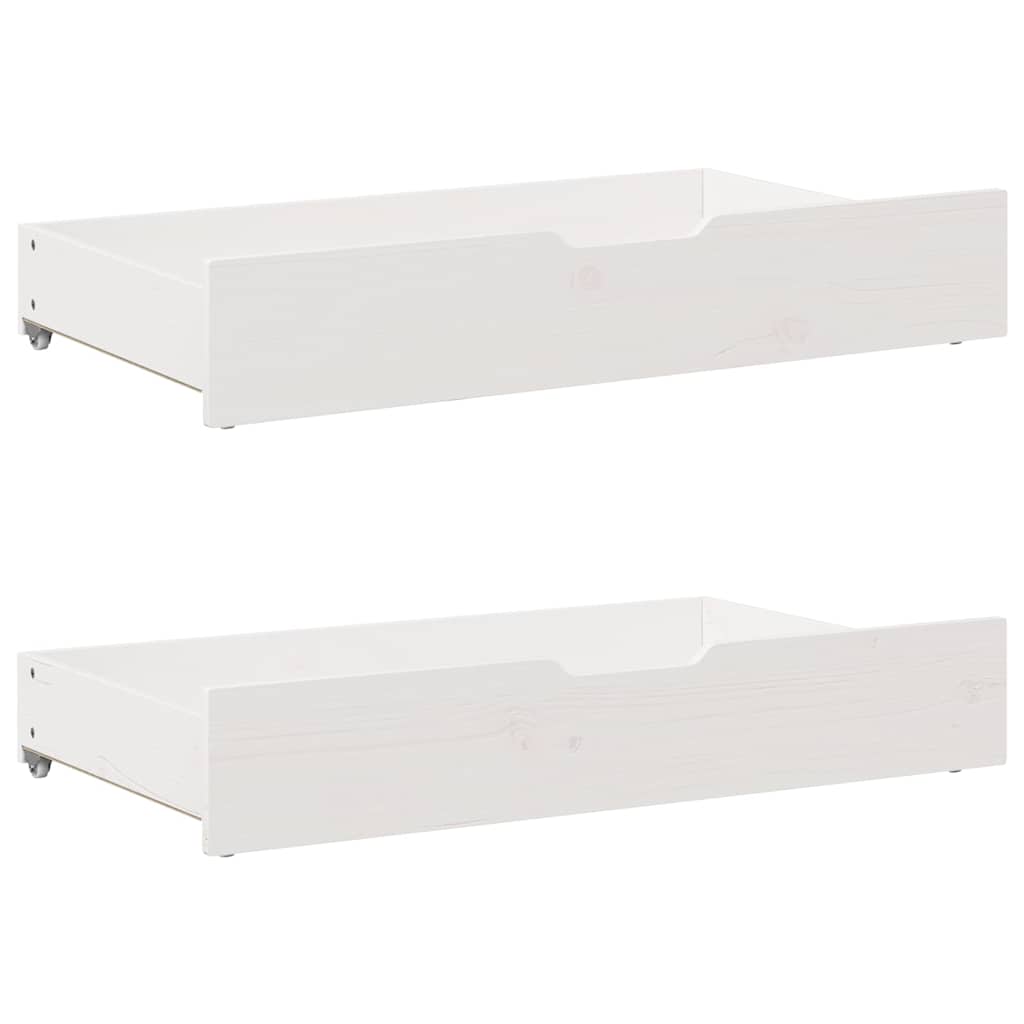 fehér tömör fenyőfa ágy matrac nélkül 90 x 200 cm