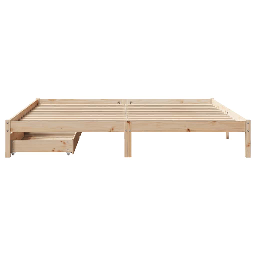 tömör fenyőfa ágy matrac nélkül 200 x 200 cm
