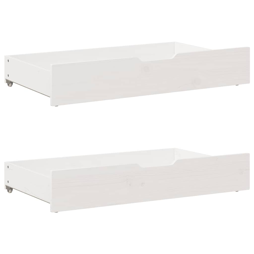 fehér tömör fenyőfa ágy matrac nélkül 90 x 200 cm