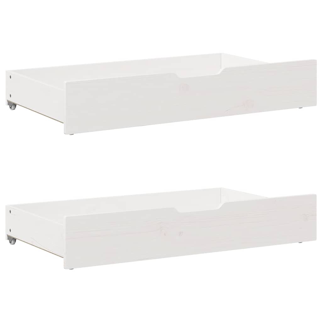 fehér tömör fenyőfa ágy matrac nélkül 90 x 200 cm