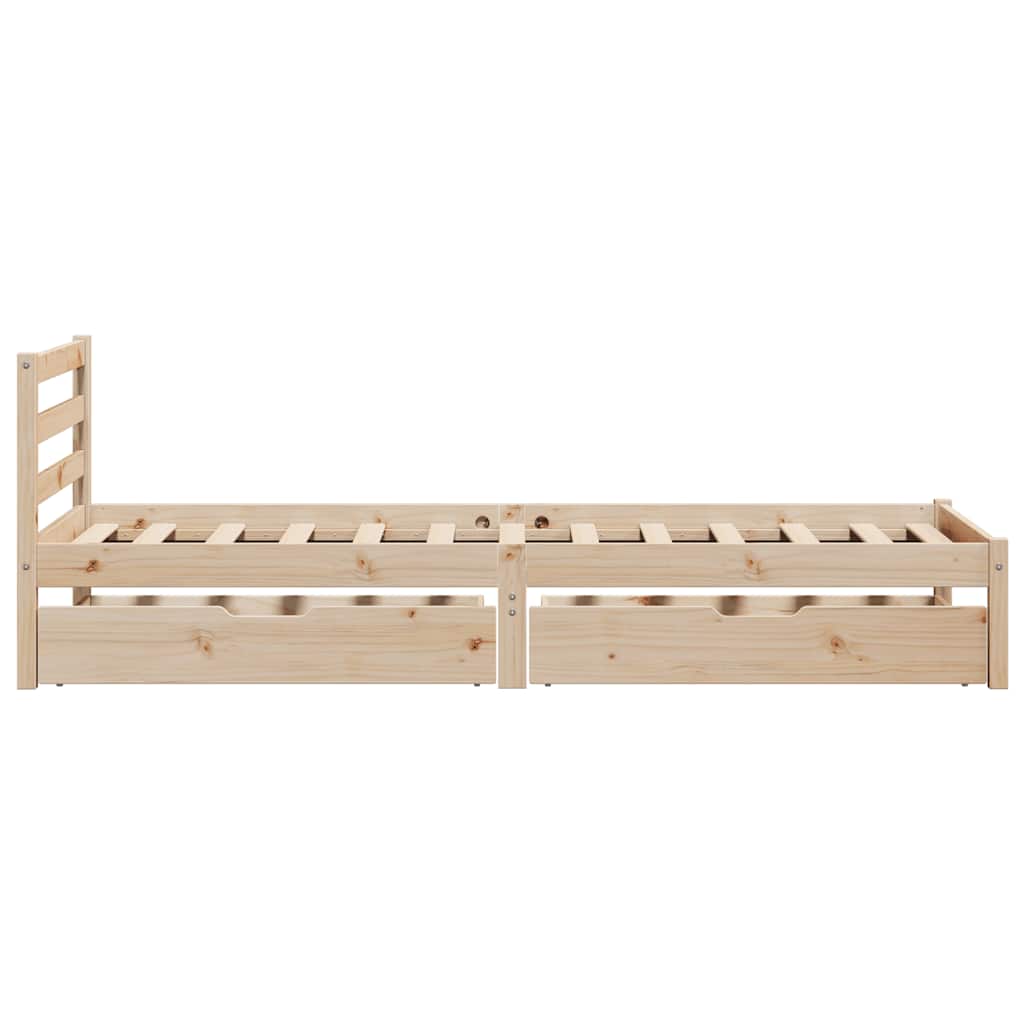 tömör fenyőfa ágy matrac nélkül 90 x 200 cm