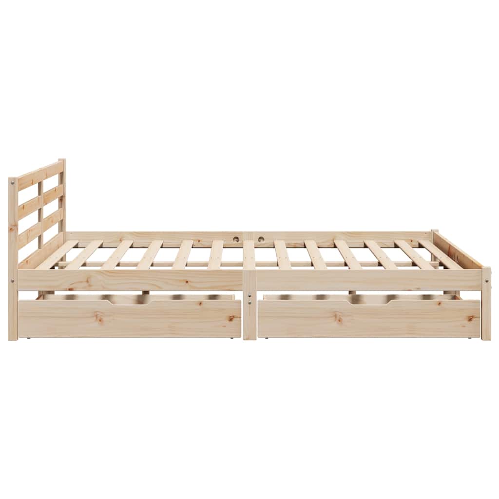 tömör fenyőfa ágy matrac nélkül 200 x 200 cm