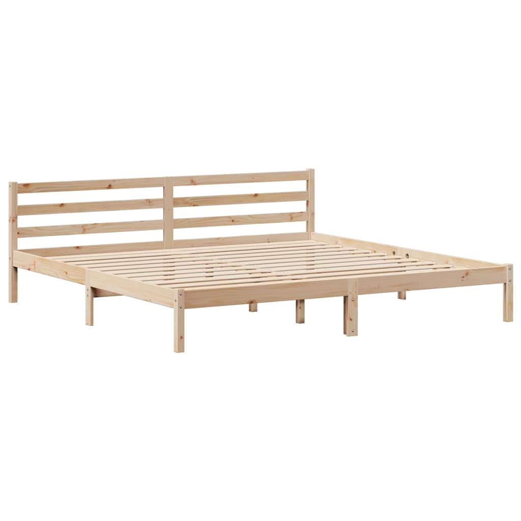 tömör fenyőfa ágy matrac nélkül 200 x 200 cm