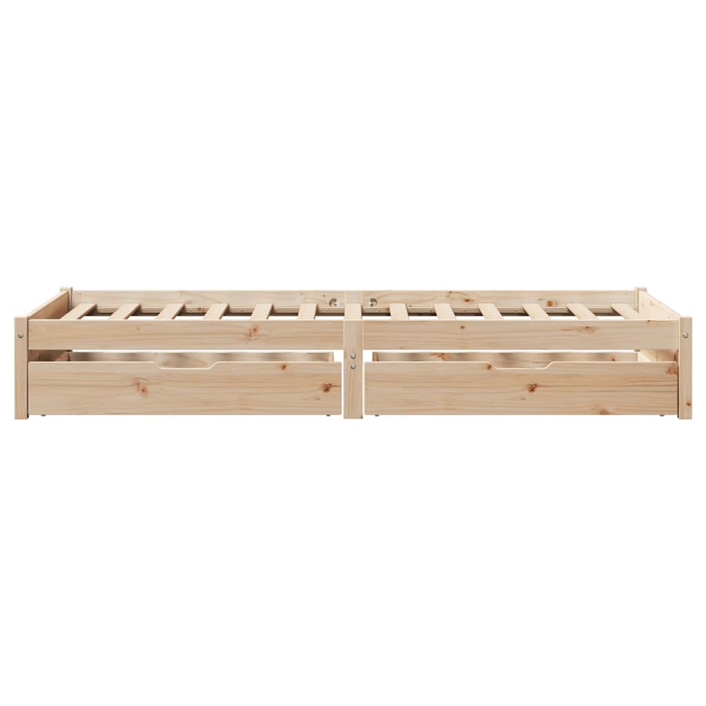 tömör fenyőfa ágy matrac nélkül 90 x 200 cm