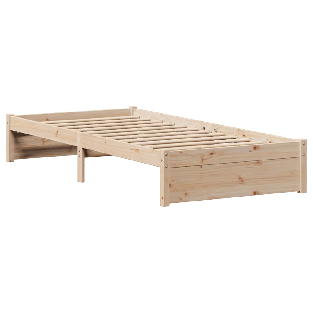 tömör fenyőfa ágy matrac nélkül 90 x 200 cm