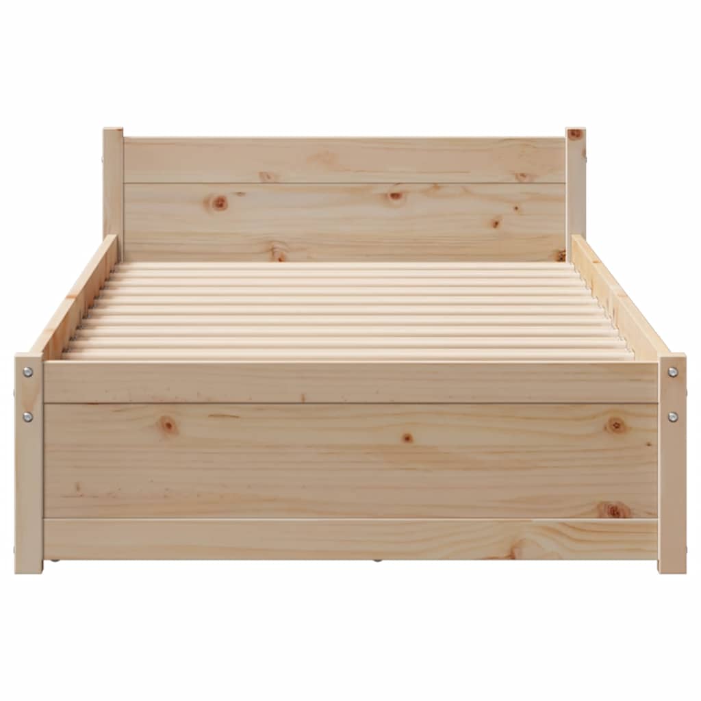 tömör fenyőfa ágy matrac nélkül 90 x 200 cm
