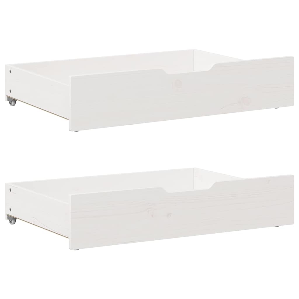 fehér tömör fenyőfa ágy matrac nélkül 90 x 200 cm