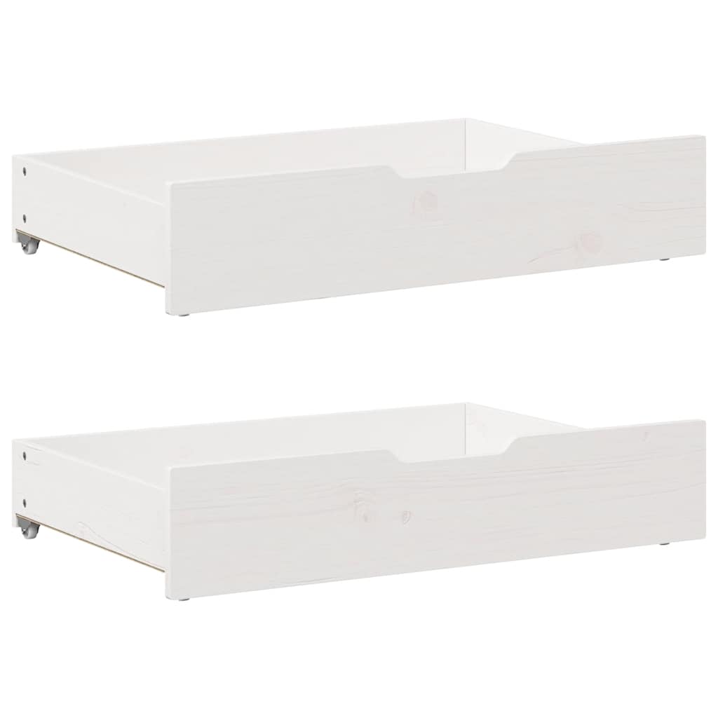 fehér tömör fenyőfa ágy matrac nélkül 90 x 200 cm