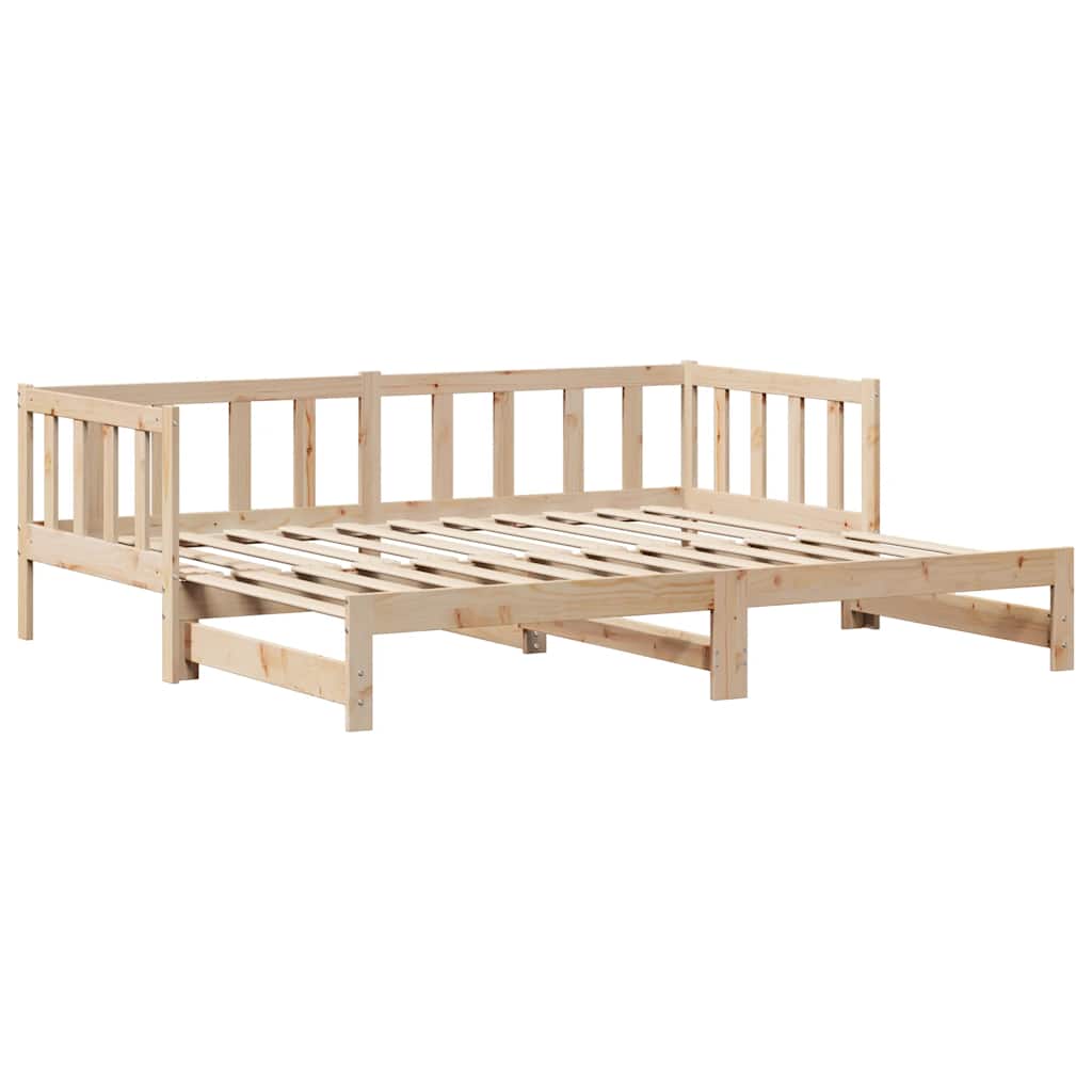 kihúzható heverő fiókokkal matrac nélkül 90 x 200 cm