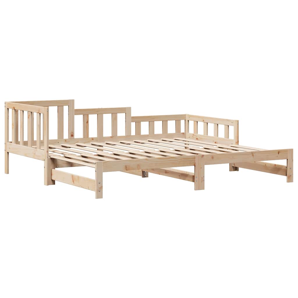 kihúzható heverő fiókokkal matrac nélkül 90 x 190 cm