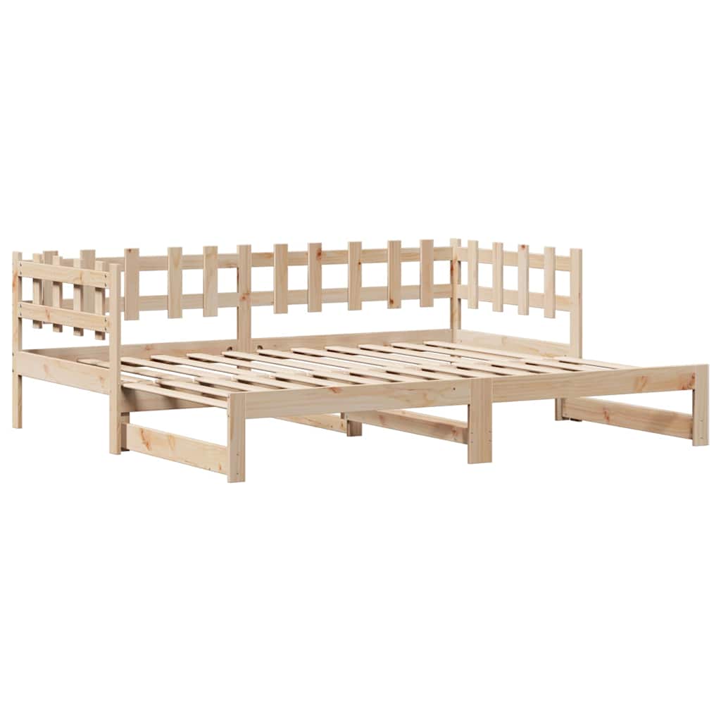 kihúzható heverő fiókokkal matrac nélkül 90 x 200 cm