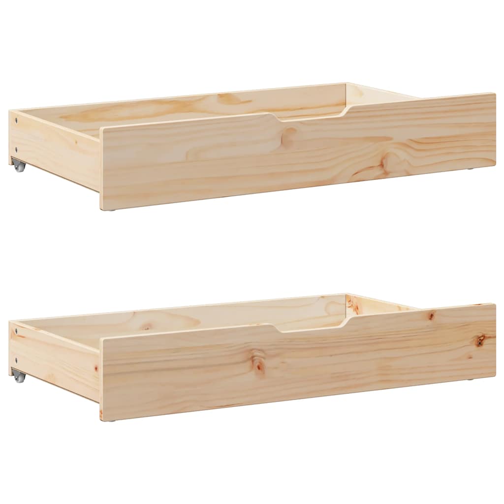 kihúzható heverő fiókokkal matrac nélkül 90 x 200 cm