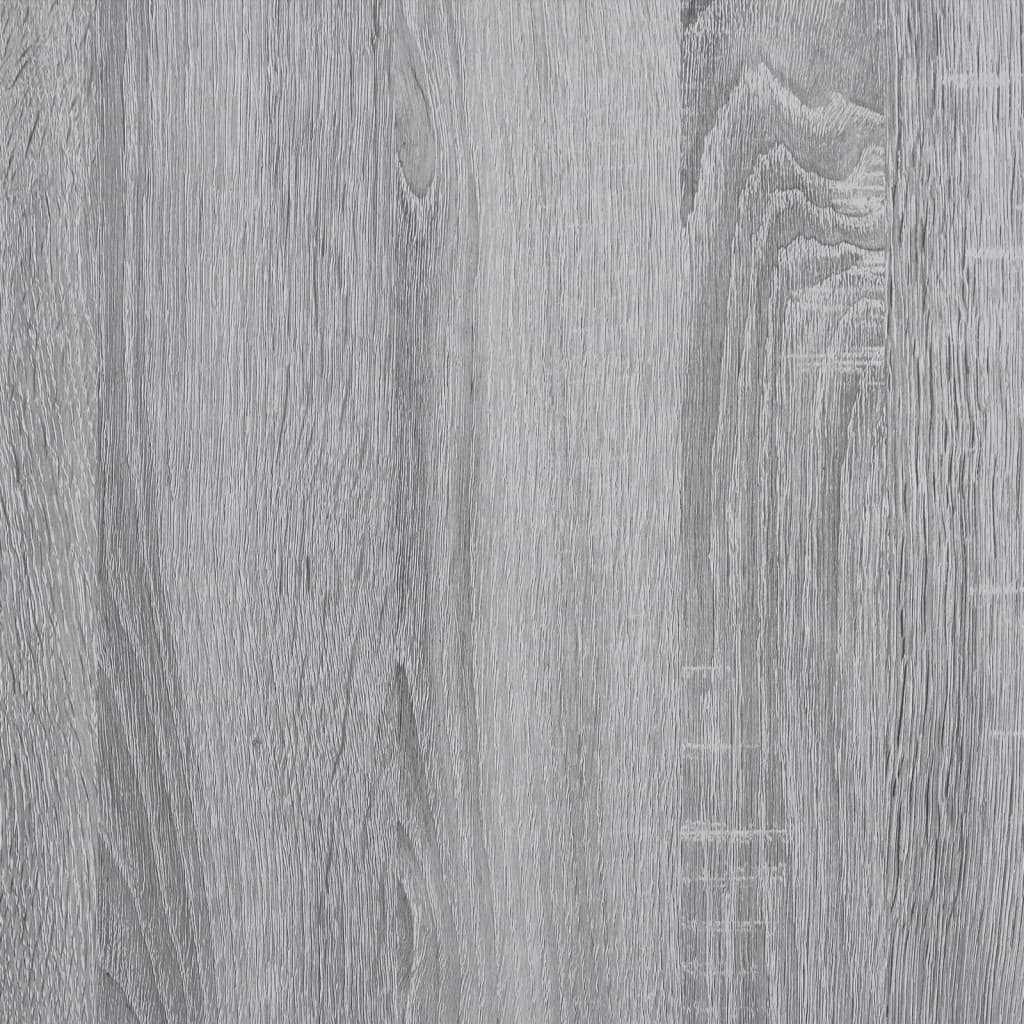 szürke sonoma szerelt fa fali sarokpolc 36,5 x 36,5 x 140 cm