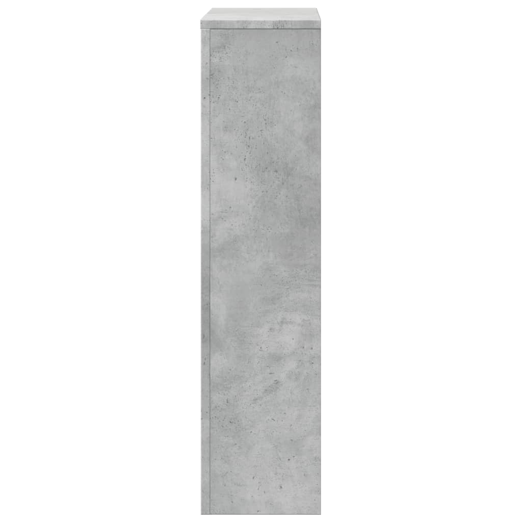 betonszürke szerelt fa radiátorburkolat 78 x 20 x 82 cm