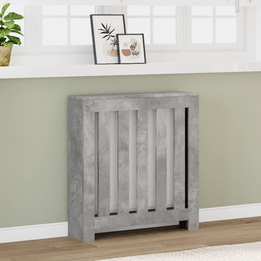 betonszürke szerelt fa radiátorburkolat 78 x 20 x 82 cm