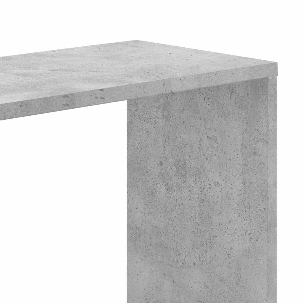 5 szintes betonszürke szerelt fa könyvespolc 45x23,5x162,5 cm