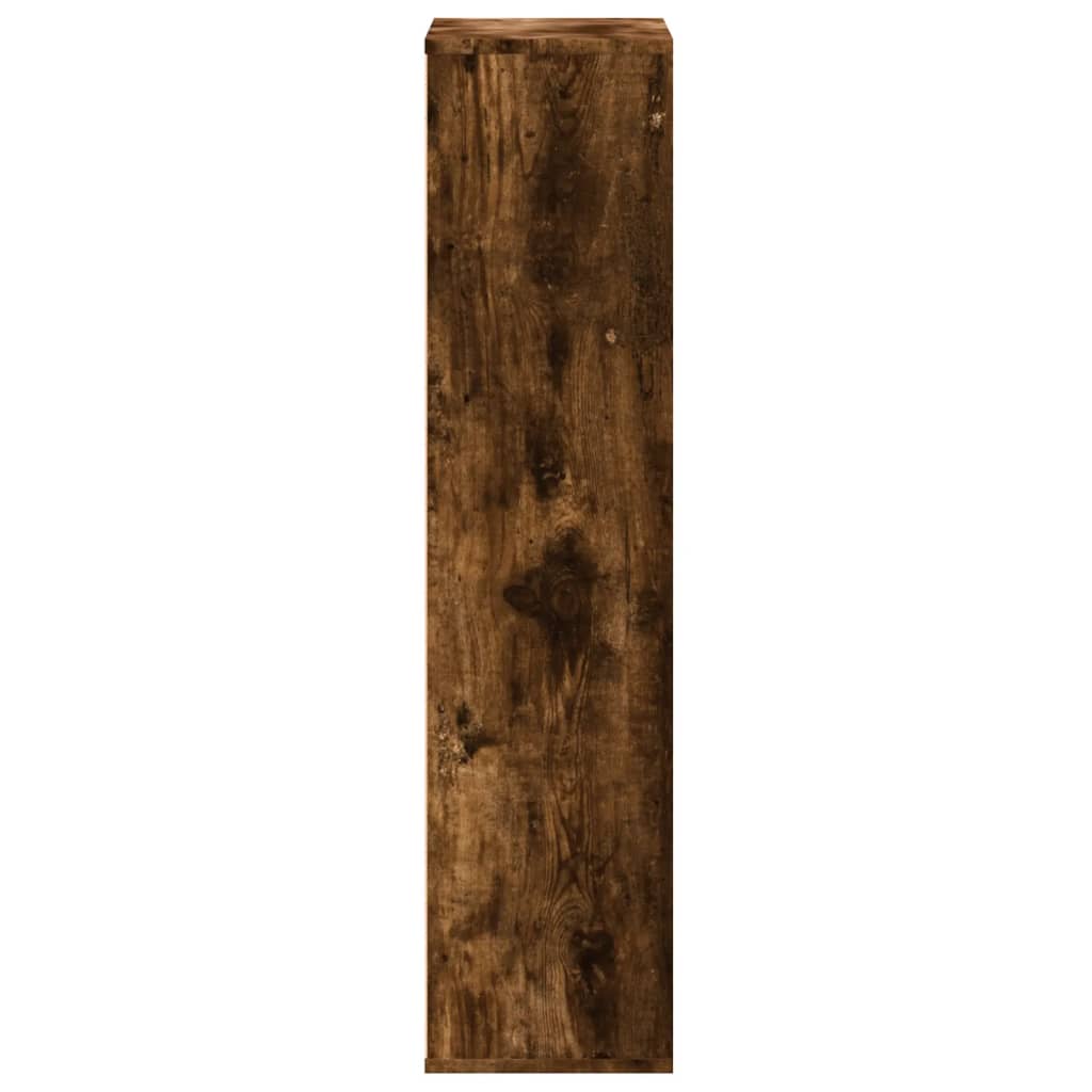füstös tölgy színű szerelt fa könyvszekrény 50x25x105 cm