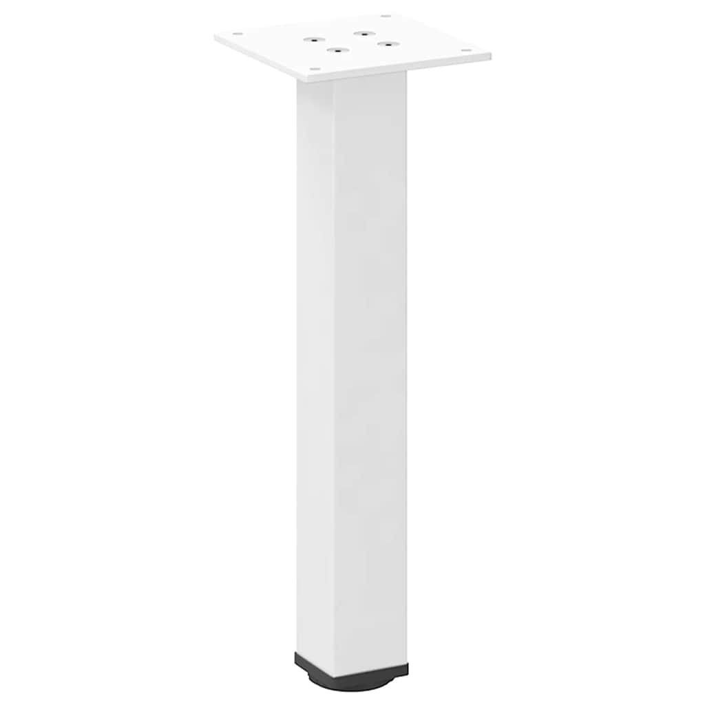 4 db fehér dohányzóasztal láb 30-32 cm acél