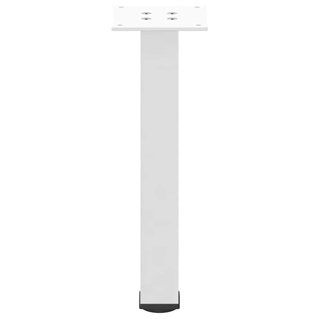 4 db fehér dohányzóasztal láb 30-32 cm acél
