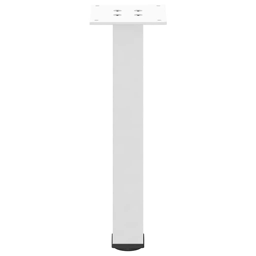 4 db fehér dohányzóasztal láb 30-32 cm acél