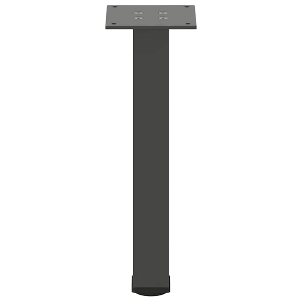 4 db antracitszürke acél dohányzóasztal láb 42-44 cm