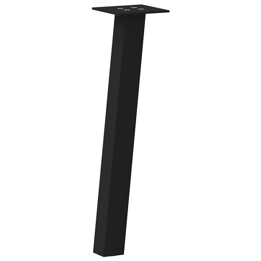 4 db fekete acél dohányzóasztal láb 42 cm