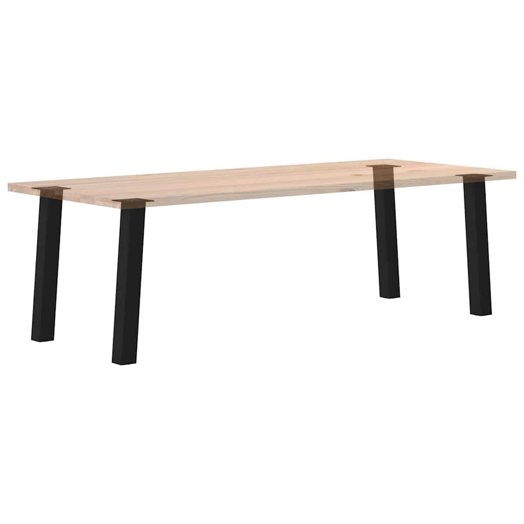 4 db fekete acél konzolasztal láb 72 cm