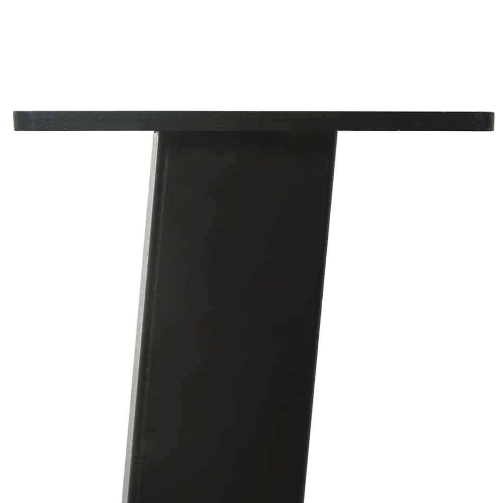 4 db fekete acél konzolasztal láb 72 cm