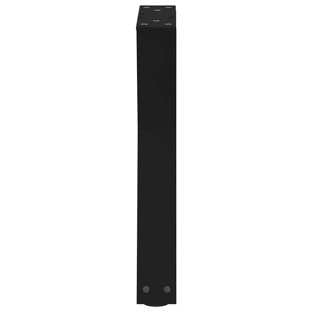 2 db fekete acél dohányzóasztal láb 28 x (42-43,3) cm