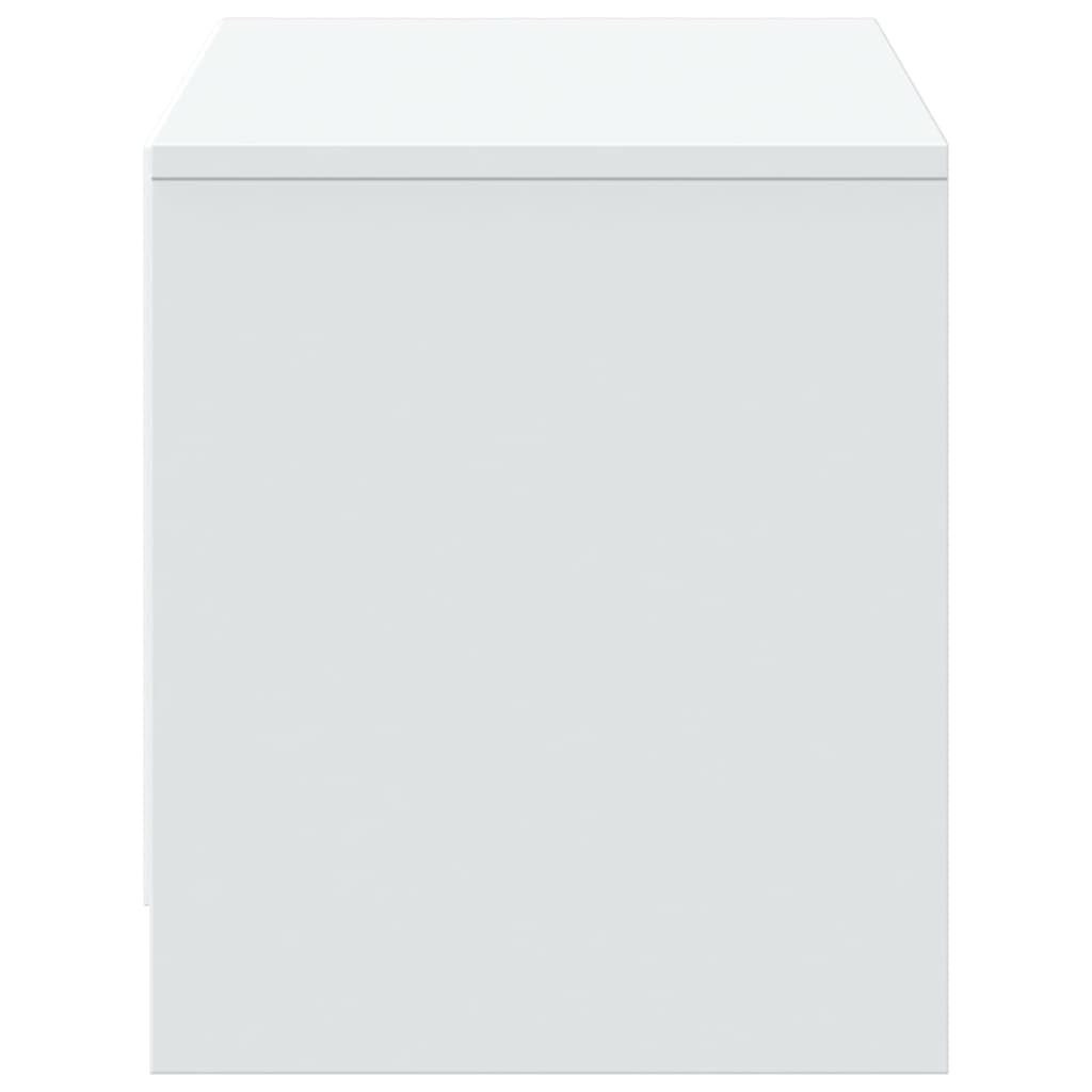 fehér szerelt fa TV-szekrény LED-ekkel 97 x 34 x 40 cm