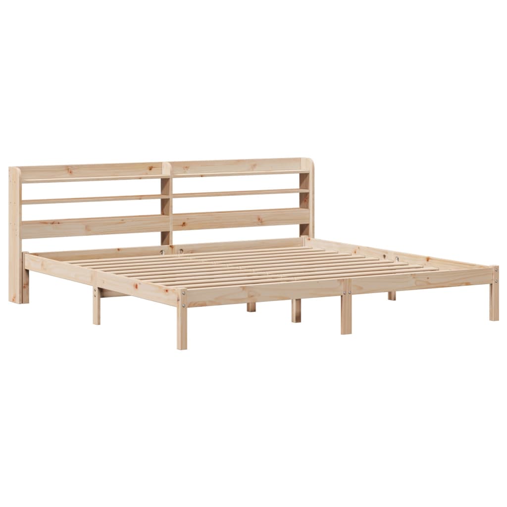 tömör fenyőfa ágy matrac nélkül 200 x 200 cm