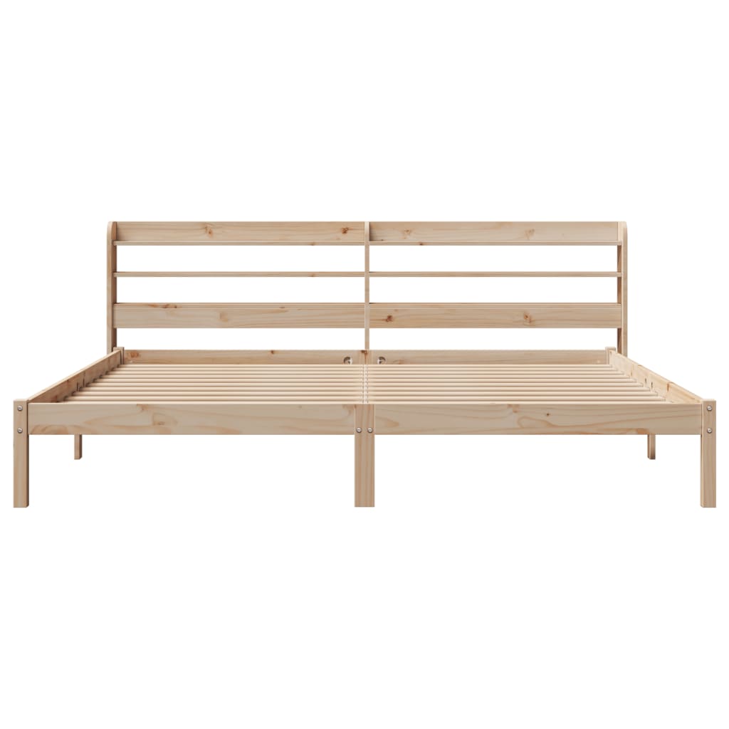 tömör fenyőfa ágy matrac nélkül 200 x 200 cm