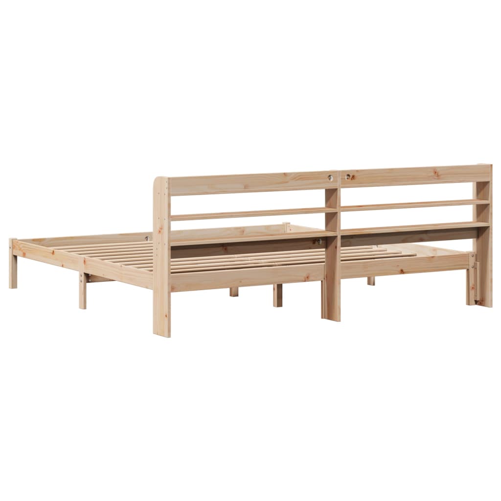 tömör fenyőfa ágy matrac nélkül 200 x 200 cm