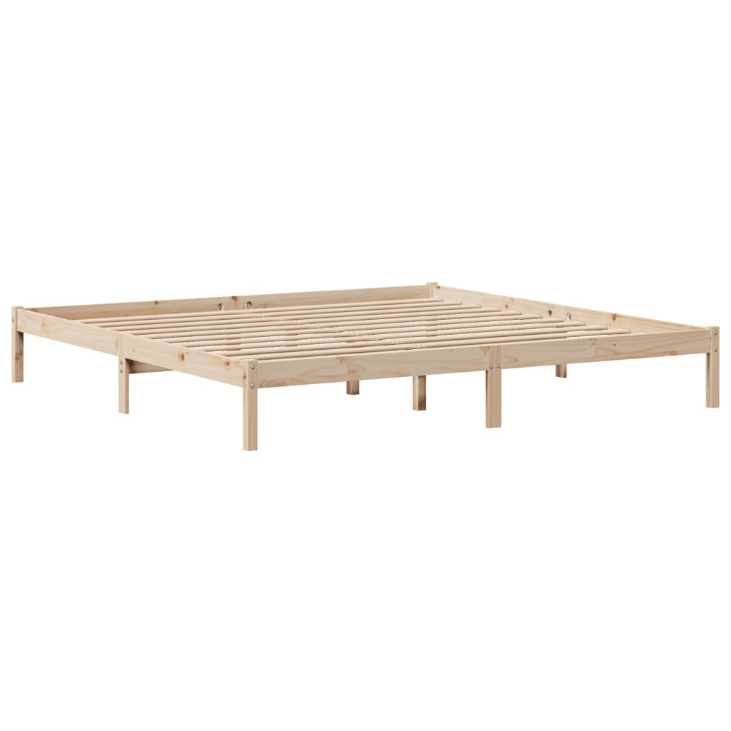 tömör fenyőfa ágy matrac nélkül 200 x 200 cm