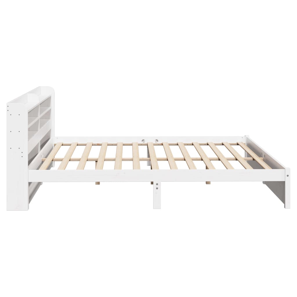 fehér ágykeret fejtámlával matrac nélkül 200x200 cm