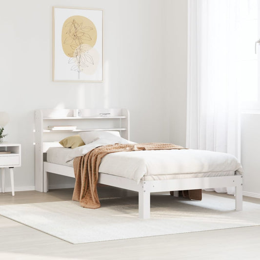 fehér ágykeret fejtámlával matrac nélkül 90x200 cm
