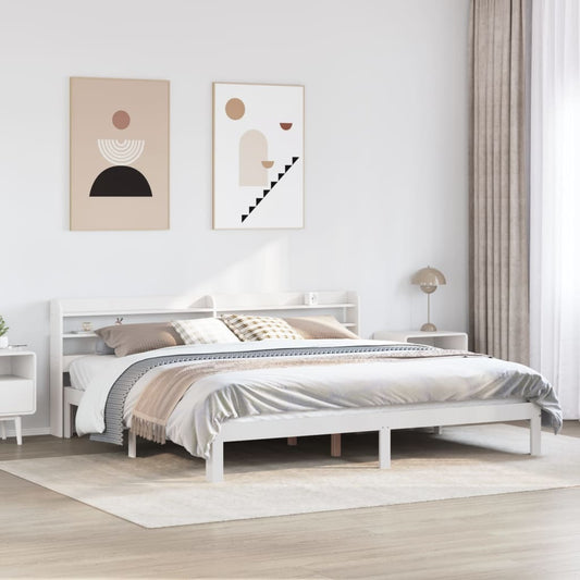 fehér ágykeret fejtámlával matrac nélkül 180x200 cm