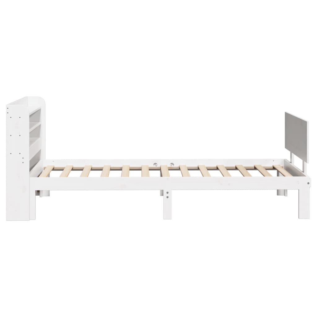 fehér ágykeret fejtámlával matrac nélkül 90x200 cm