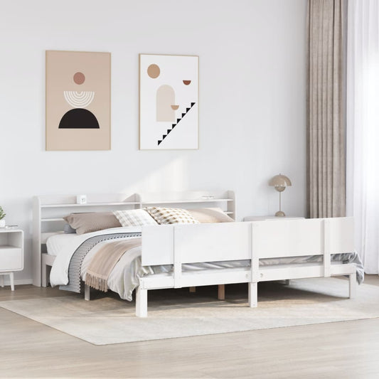 fehér ágykeret fejtámlával matrac nélkül 200x200 cm