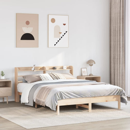 tömör fenyőfa ágy matrac nélkül 140 x 200 cm