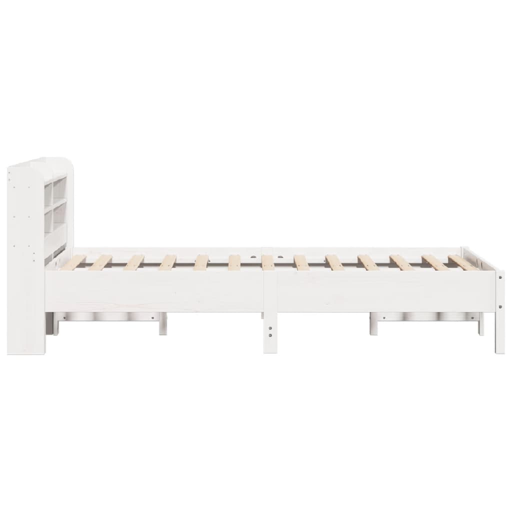 fehér tömör fenyőfa ágy matrac nélkül 90 x 200 cm